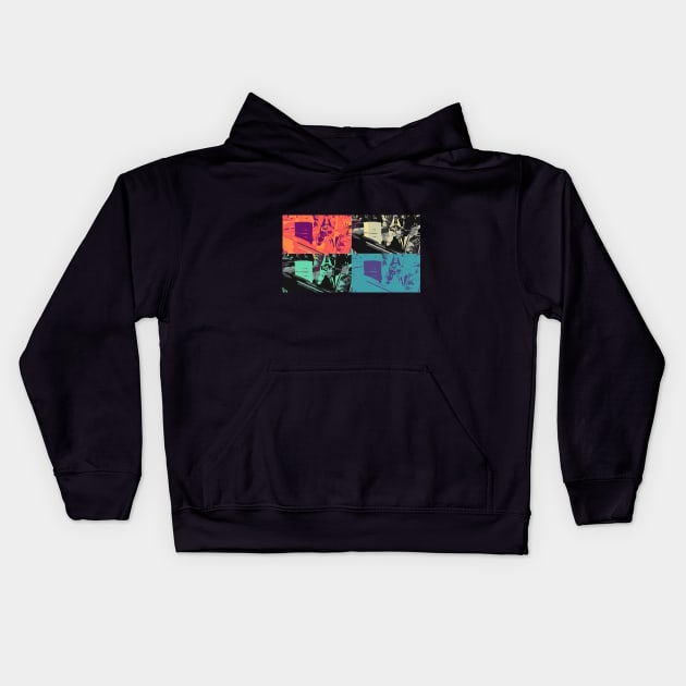 Juice Fridge Kennedy - Pop Art Kids Hoodie by Claire French